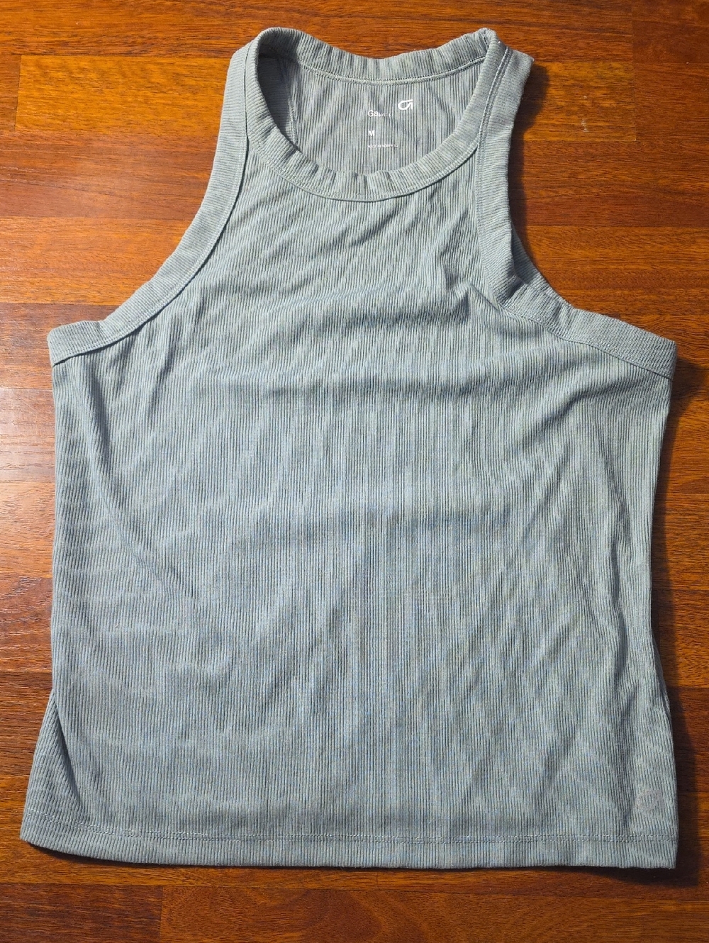 GAP Men's Light Gray Ribbed Tank Top